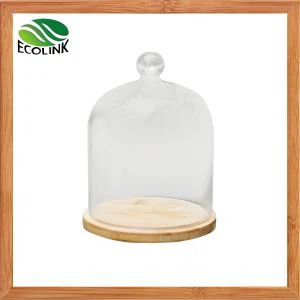 Dekorative Glas Cover Med Bambus Base