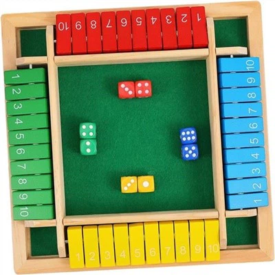 Træplade Flip Game Math Training Tool til spillere